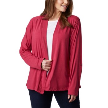 Columbia Essential Elements Plus Size, Cardigan Rojos Morados Para Mujer | 318452-ACS